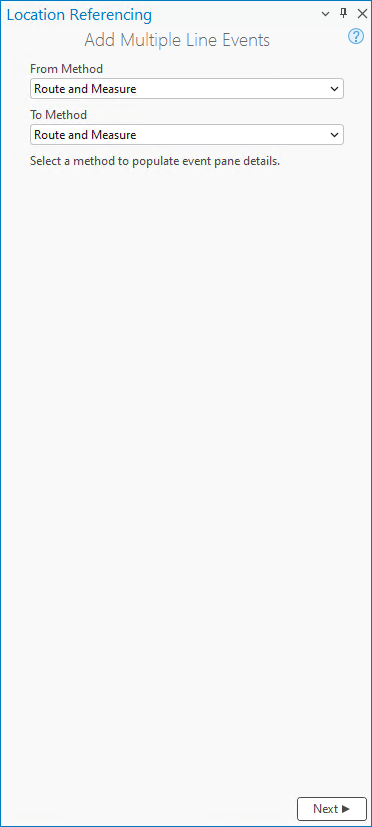 Add Multiple Line Events pane Add Multiple Line Events pane