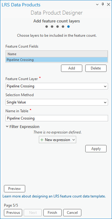 Add a feature count layer to be included in the feature count data product. Add a feature count layer to be included in the feature count data product.