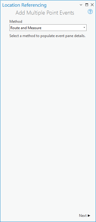 Add Multiple Point Events pane Add Multiple Point Events pane