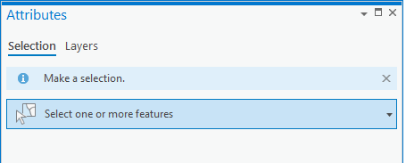 Attributes pane Attributes pane