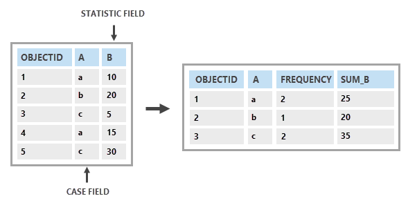 Summary Statistics tool illustration Summary Statistics tool illustration