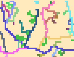 Input raster to convert to polylines Input raster to convert to polylines