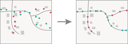 Snap Tracks tool illustration Snap Tracks tool illustration