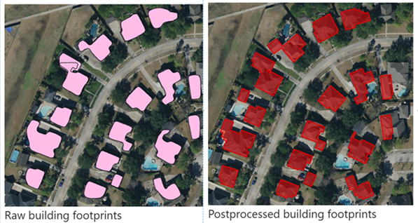 Comparison of raw and postprocessed results Comparison of raw and postprocessed results