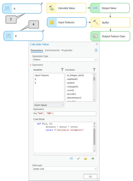 Using Calculate Value output as Buffer distance Using Calculate Value output as Buffer distance