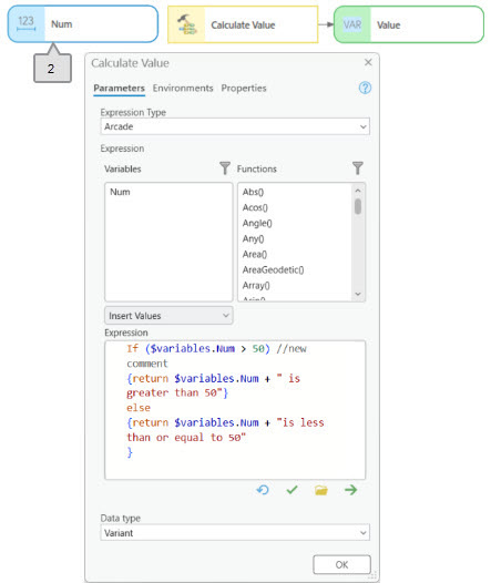 If-then-else expression in the Calculate Value tool If-then-else expression in the Calculate Value tool