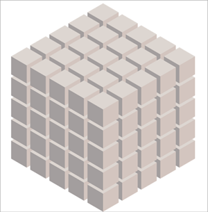 Diagram of a grid cube Diagram of a grid cube