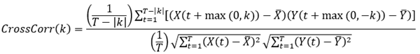 Cross correlation formula Cross correlation formula