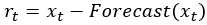Calculate residuals Calculate residuals