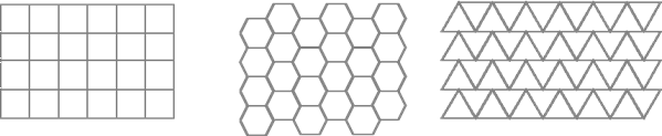 Tessellations of squares, hexagons, and triangles Tessellations of squares, hexagons, and triangles