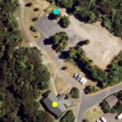 Feature moved on top of building Feature moved on top of building