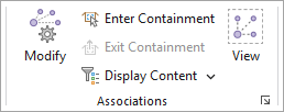 Associations group on the Utility Network tab