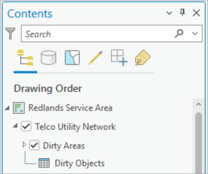 Dirty Objects table in an expanded utility network layer Dirty Objects table in an expanded utility network layer
