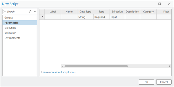 Creating a parameter