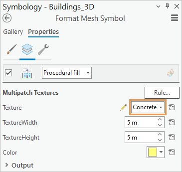 The Layers tab of the Symbology pane