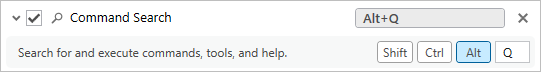 Shortcut for Command Search