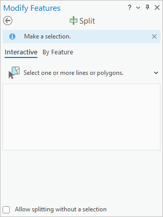 Modify Features pane