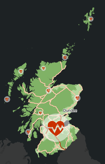 Map with color vision deficiency simulation turned off