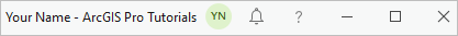 ArcGIS Pro title bar with sign-in information