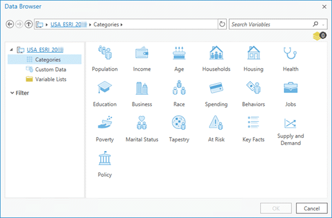 Data Browser dialog box