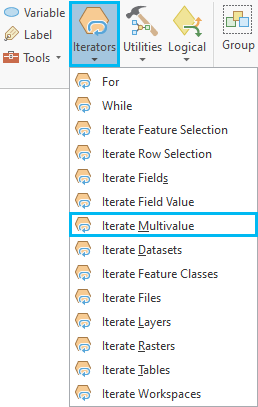 Adding the Iterate Multivalue tool