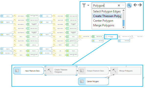 Search to find an element in the model.