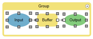 Select model elements and group