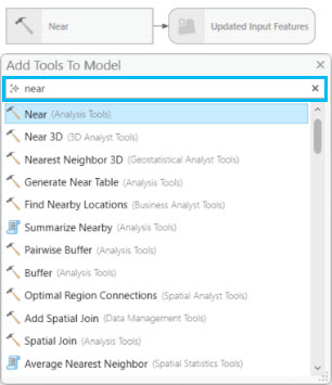 Adding the Near tool