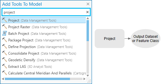 Adding the Project tool