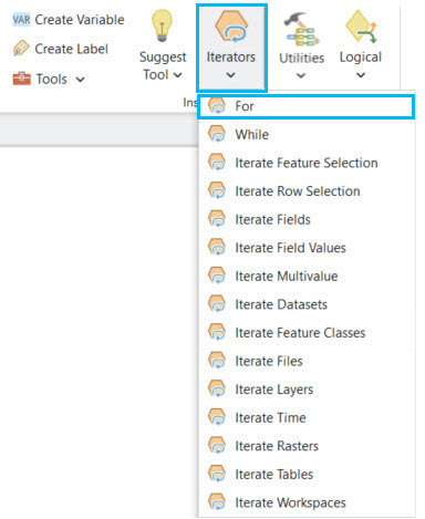 Adding the For iterator Adding the For iterator