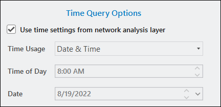 Time query options