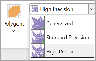 High precision polygon detail