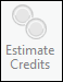 Estimate Credits disabled