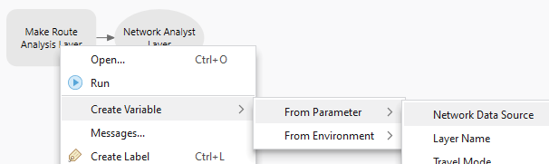 Add the network data source to make the model ready to run.