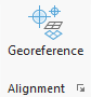Georeference tab on the Imagery tab