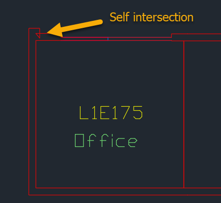 Self intersection polylines in CAD