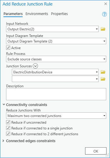 Reducing any junctions excluding those in the DistributionDevice source class