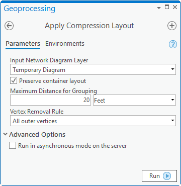 Apply Compression Layout parameters