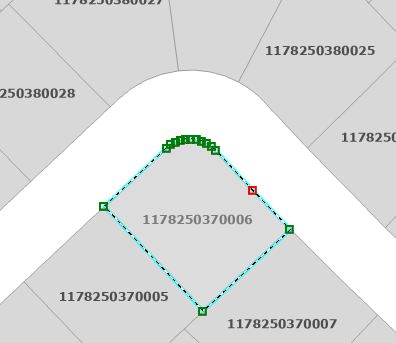 Segmented curve edge