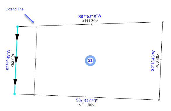 Create a parallel offset parcel line.