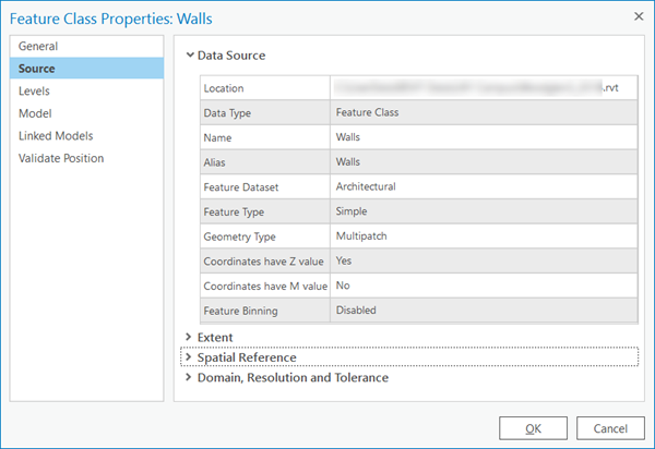 BIM data file properties—ArcGIS Pro