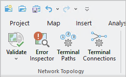 Tools and commands in the Network Topology group