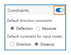 Constraints toggle button