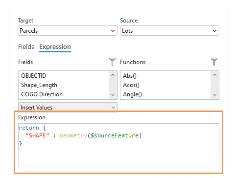 Field Mapping Expression