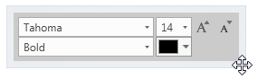 Formatting toolbar