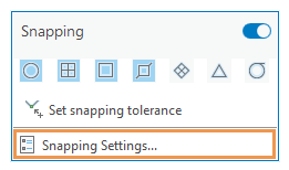 Snapping Settings