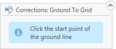Ground line notification start point