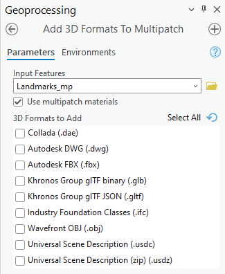 Add 3D Formats To Multipatch