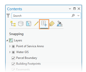 Contents Snapping tab