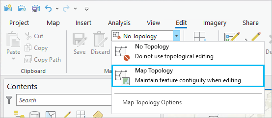 Topology settings